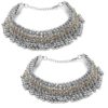 German Silver Plated Stylish Handmade Anklets for Girls and Women  AJA-1002 - Image 2