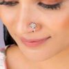 Rose Gold Nosepin without Piercing Pressing Type Press Nose ring  AJA-1004
