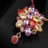 Ahimanpur Jewellers AAA swiss cubic zirconia white gold plated pendant for women PP-6122